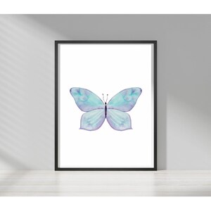 Blue Butterfly Digital Print
