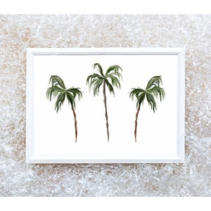 3 Palm trees digital download