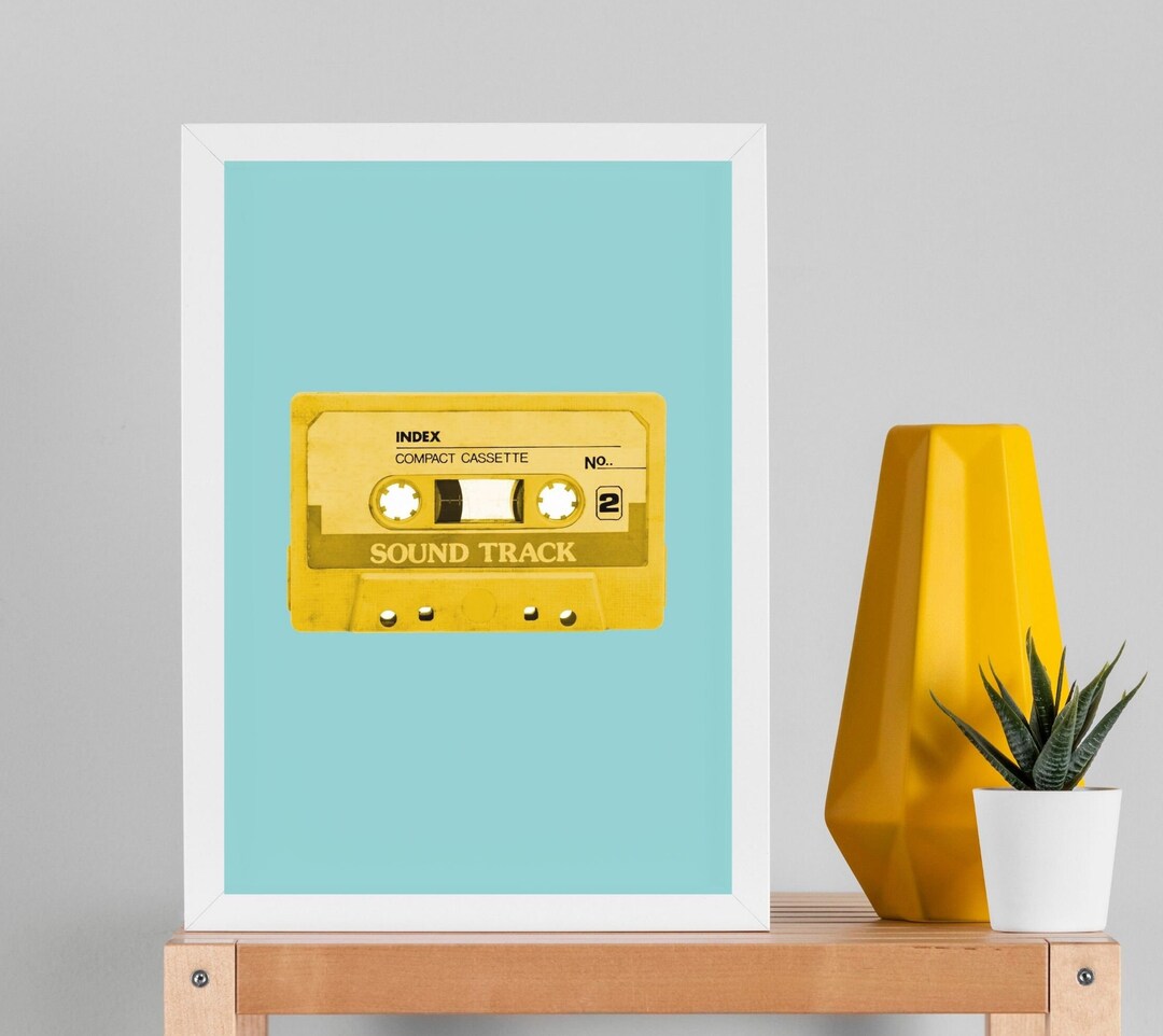 Vintage Cassette Tape Wall Art Audio Cassette Digital Etsy