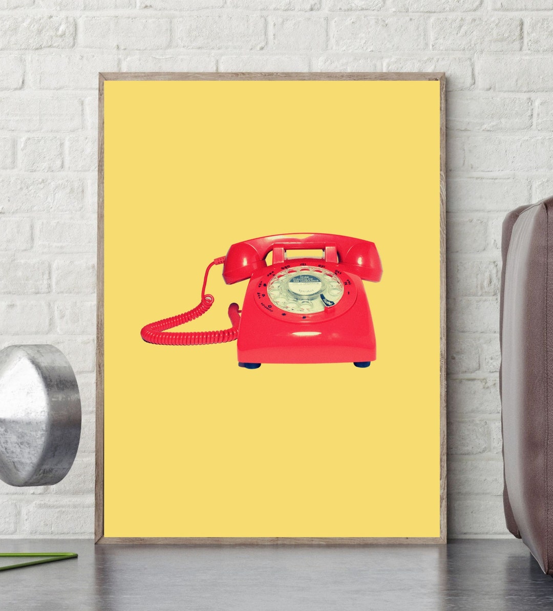 Vintage Telephone Wall Art Old Fashioned Phone Digital Download Rotary
