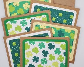 St. Patrick's Day Note Cards, Handmade St. Patrick's Day card, St. Patrick's Day Stationary