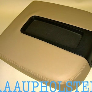 For Chevy Tahoe, Suburban 2007 2008 2009 2010 2011 2012 2013  Armrest cover for Center Console lid (Vinyl part only) GM color LT. Cashmere