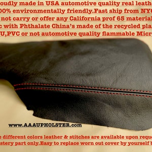 Fits 2005-2012 Porsche Cayman 986 987 997 center console lid Genuine leather Armrest cover(Skin) USA Made by AAAUPHOLSTER.com Direct fitment