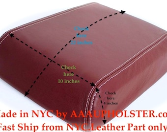 Fits Ford 2008 2009 2010 F250 F350 King Ranch -Leather Part Only for Center Console Lid Cover Armrest Compartment made by AAAUPHOLSTER.com