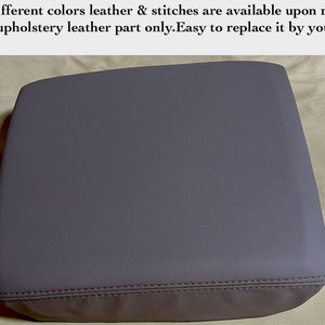 for Honda Ridgeline  2006-2014 Center Console Armrest Automotive Vinyl Part only Cover Dark Gray(Atlas Gray)Trim Code*NH598L*