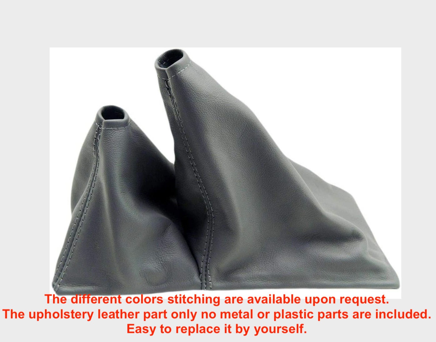 For 1990-1995 Toyota 4 Runner Pickup 4x4 Replacement Manual Shift Boot New Gear Gaiter Dark Gray Synthetic Automotive Leather Part only