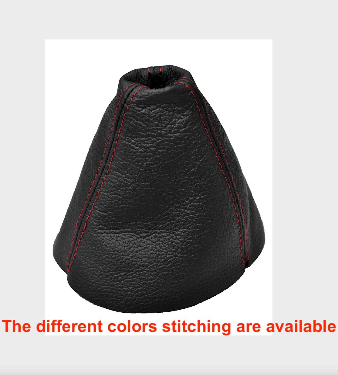 Synthetic Leather Shift Boot For 2006-2011 Honda Civic - Black With Red Stitching