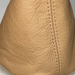 for Porsche 911 964 C2/C4 (1989-1994) Manual Stick Shifter Shift Boot New Cashmere Beige Genuine Leather direct fitment made by AAAUPHOLSTER