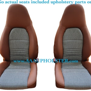 Pour 1997-2004 Porsche Boxster S sièges avant sur mesure nouveau ensemble de rembourrage 2 housses de dossier 2 housses de coussin
