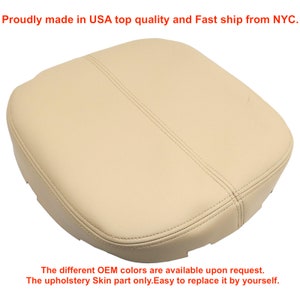 Fits Cadillac Escalade 2009 2010 2011  Automotive HQ Vinyl Center Console Lid Cover Armrest Light Cashmere &quot;Tan&quot;OEM GM Interior Trim 394