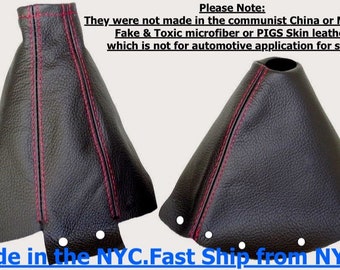 For Nissan 300ZX 1999-2000 New Black Genuine Leather Shift
