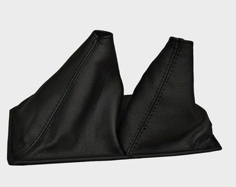 For 1984-1989 Toyota 4 Runner Pickup 4x4 Replacement Manual Shift Boot 11.5" New Gear Gaiter Black Genuine Italian Leather by AAAUPHOLSTER