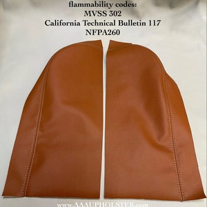 fits 07-13 Acura MDX New Automotive Leather Console lid Armrest covers 2X SKIN ONLY trim code *YR386L*(Umber-Tan-Brown) by aaaupholster.com