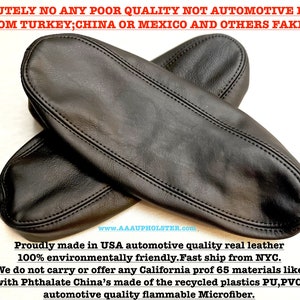Fits 2005-2015 Nissan Armada or Titan Real automotive HQ Leather Seats Armrest Covers 2X (Leather Parts Only)made by AAAUPHOLSTER.com