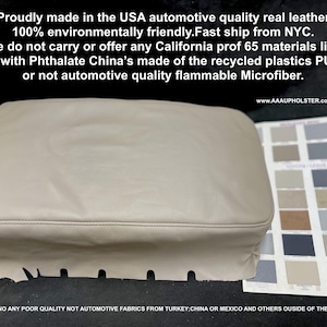 Center Console armrest Brand New Genuine Leather ivory(beige) cover for 2001 2002 2003 2004 2005 2006 LEXUS  LS430 Made by AAAUPHOLSTER.com