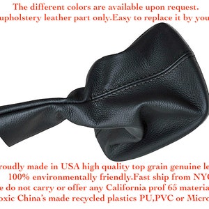 for Porsche 944 (1982-1985) or Porsche 924 (1982-1989) Manual Stick Shifter Shift Boot New Black Genuine Italian Leather Black top stitches