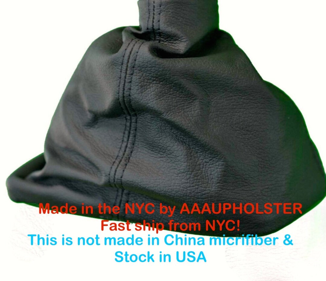 HUMMER H3 20052011 AUTOMATIC New Black Genuine Leather Shift Boot With Black Top Stitches