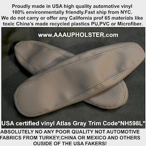 Voor Honda Cr-V CRV 2007-2014 Nieuw vinyl OEM Atlasgrijs Trim Code * NH598L * voor armleuningen hoezen voor kofferruimte Voorstoelen Alleen bekleding
