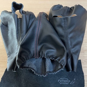 For Chevrolet Corvette C5 1997-2004 Automatic Shift Boot Black Genuine top Quality Automotive Leather made by Aaaupholster.com