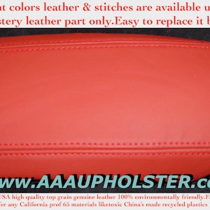 For 911 986 BOXSTER 1997-2004 center console lid Boxster Red Genuine leather Armrest cover(Skin) USA Made by AAAUPHOLSTER.com Direct fitment