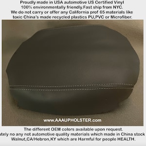 for Honda Ridgeline  2011-2014 Center Console lid new Upholstery Armrest Automotive vinyl Part only Cover very Dark Gray Trim Code *NH607L*