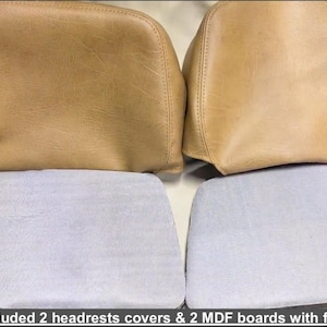 Rear seats headrests conversion kit made of the automotive vinyl for Volvo 240 242 244 245 260 top quality made in the USA
