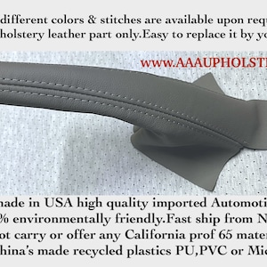 For PORSCHE Boxster 996 986 1997-2005 Hand Brake Emergency Boot Graphite Gray color Genuine Leather Made in USA  Ships fast from NYC