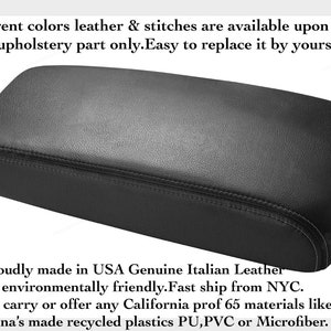For 1990-1995 Toyota 4 Runner Pickup 4x4 Replacement Armrest cover(skin part only) Black Genuine Italian Leather by AAAUPHOLSTER