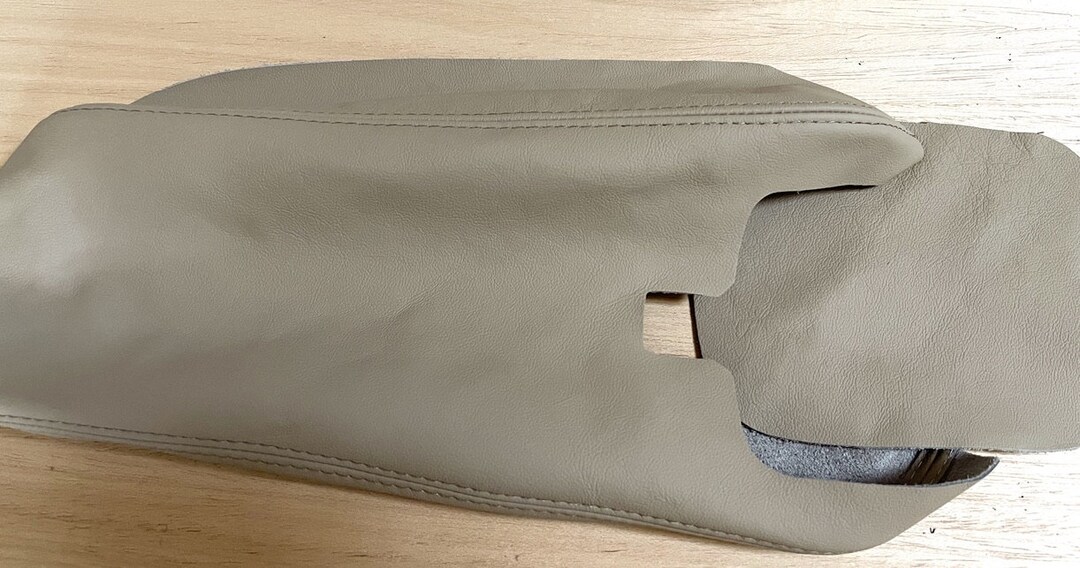 Fits 199706 Jaguar Xk Xk8 Xkr Genuine Leather Trim Armrest Lid Cover