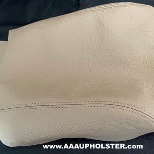 For 2006-16 Land Rover LR3 LR4 Center Console Lid real Leather Cover Tan Alpaca Beige new armrest covers automotive leather part only no lid