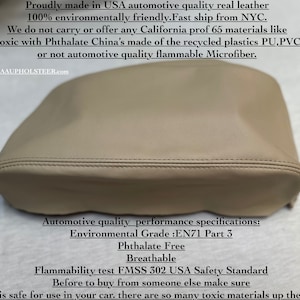 Center Console armrest Brand New Genuine Leather ivory(beige) cover for 2004 2006 2007 2008 Toyota Solara Made by AAAUPHOLSTER.com