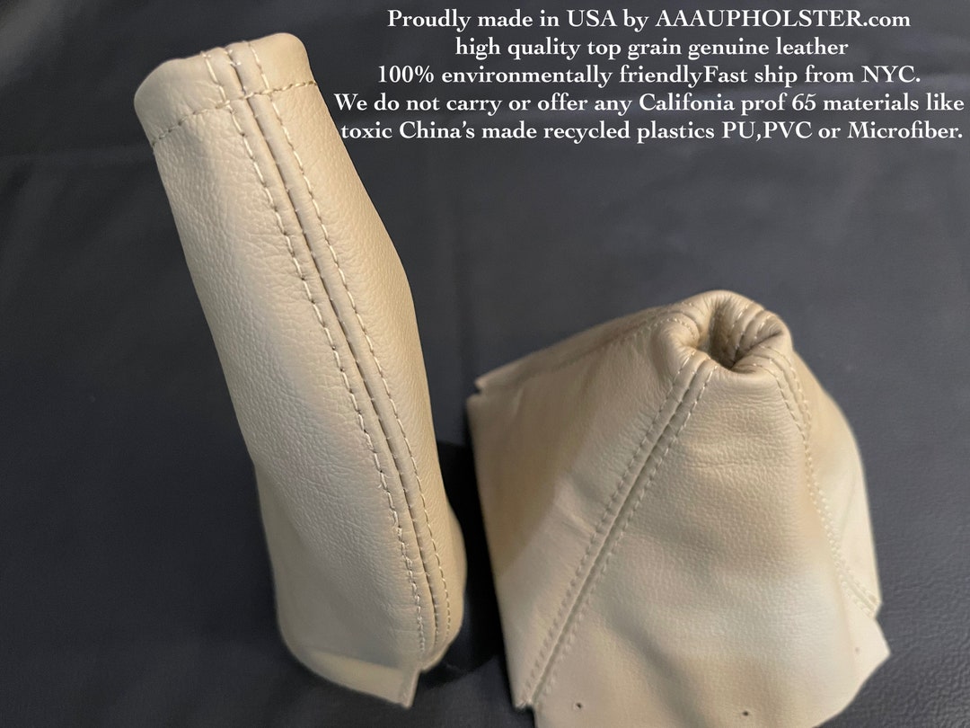 Shift & E Brake Boots Set Real Leather for 19992004 MX5 Mazda Miata