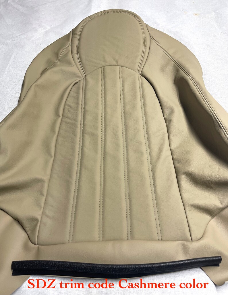 Jaguar XK8 XKR Driver Seat Backrest Genuine Leather Cover Etsy