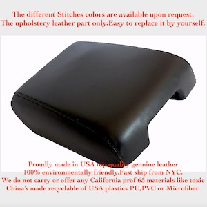 Fits Nissan Pathfinder 2013 2014 2015 2016 2017 2018 2019 new Armrest Lid Cover Center Console Armrest Black Genuine Leather Skin Part only