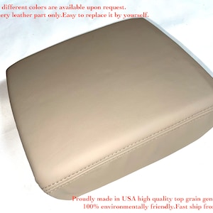 for Honda Ridgeline 2006-14 Center Console Armrest New Genuine Leather Part only Cover LIGHT BEIGE OEM Upholstery interiorTrim Code*YR309L*