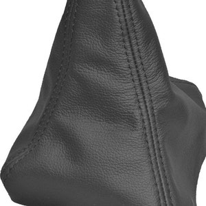 For Mitsubishi 3000Gt 1989-2000 Dodge STEALTH 1991-96 New Gear Gaiter Shift boot Black Genuine Italian Leather Made by the AAAUPHOLSTER.com