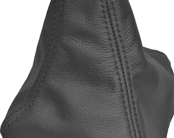 For Mitsubishi 3000Gt 1989-2000 Dodge STEALTH 1991-96 New Gear Gaiter Shift boot Black Genuine Italian Leather Made by the AAAUPHOLSTER.com