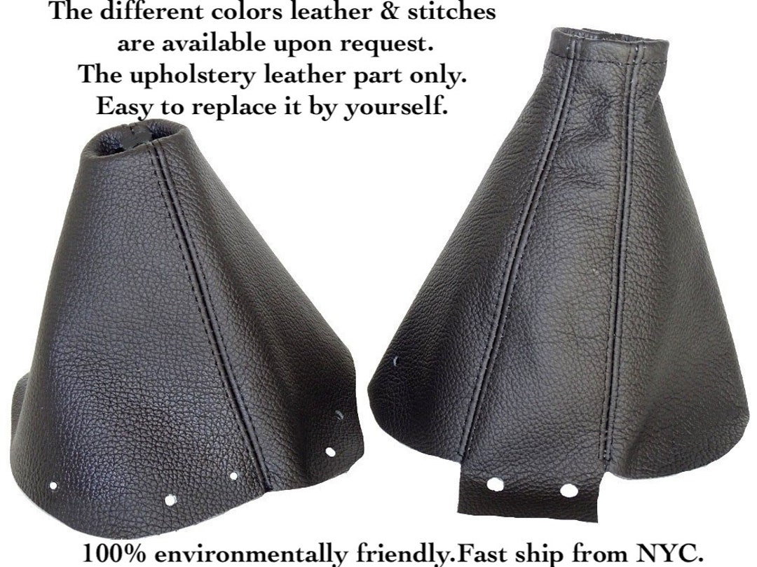 Fits Nissan 300ZX 1999-2000 New Black Genuine Leather Shift & E