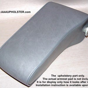 Mercedes Benz W 126 2 doors coupe Gray color genuine leather driver seat Armrest cover 1981 to 1991 All models 380SEC;500SEC;560SEC