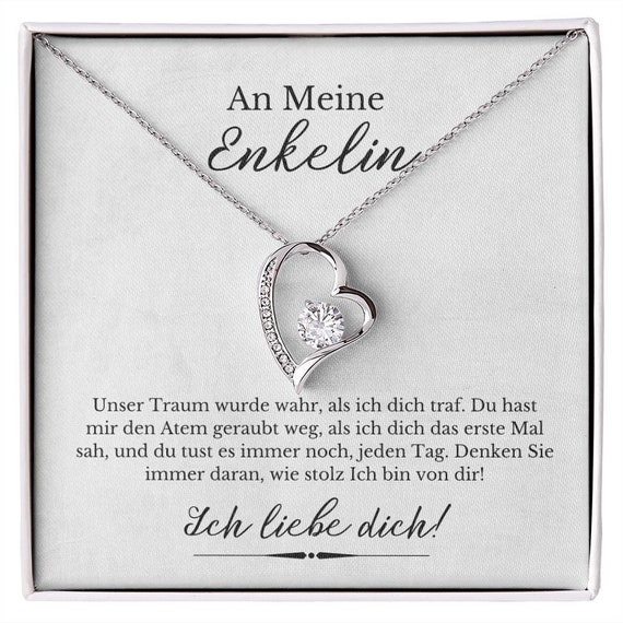 An Meine Enkelin Weiß 1 Liebe Für Immer 3 Subtile Oma Etsy