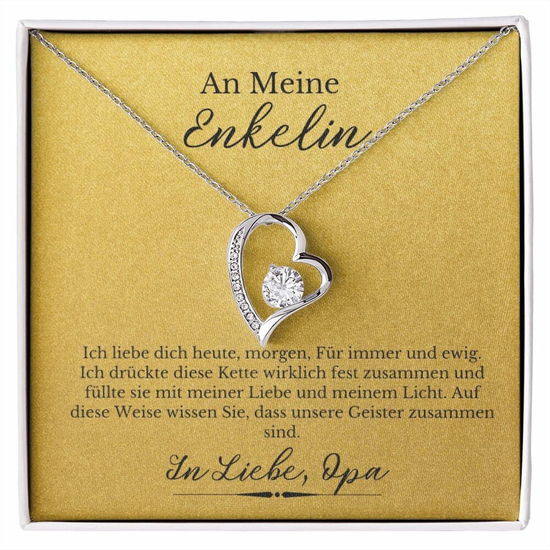 An Meine Enkelin Gold 1 Liebe Für Immer 8 Kreative Ketten Etsy