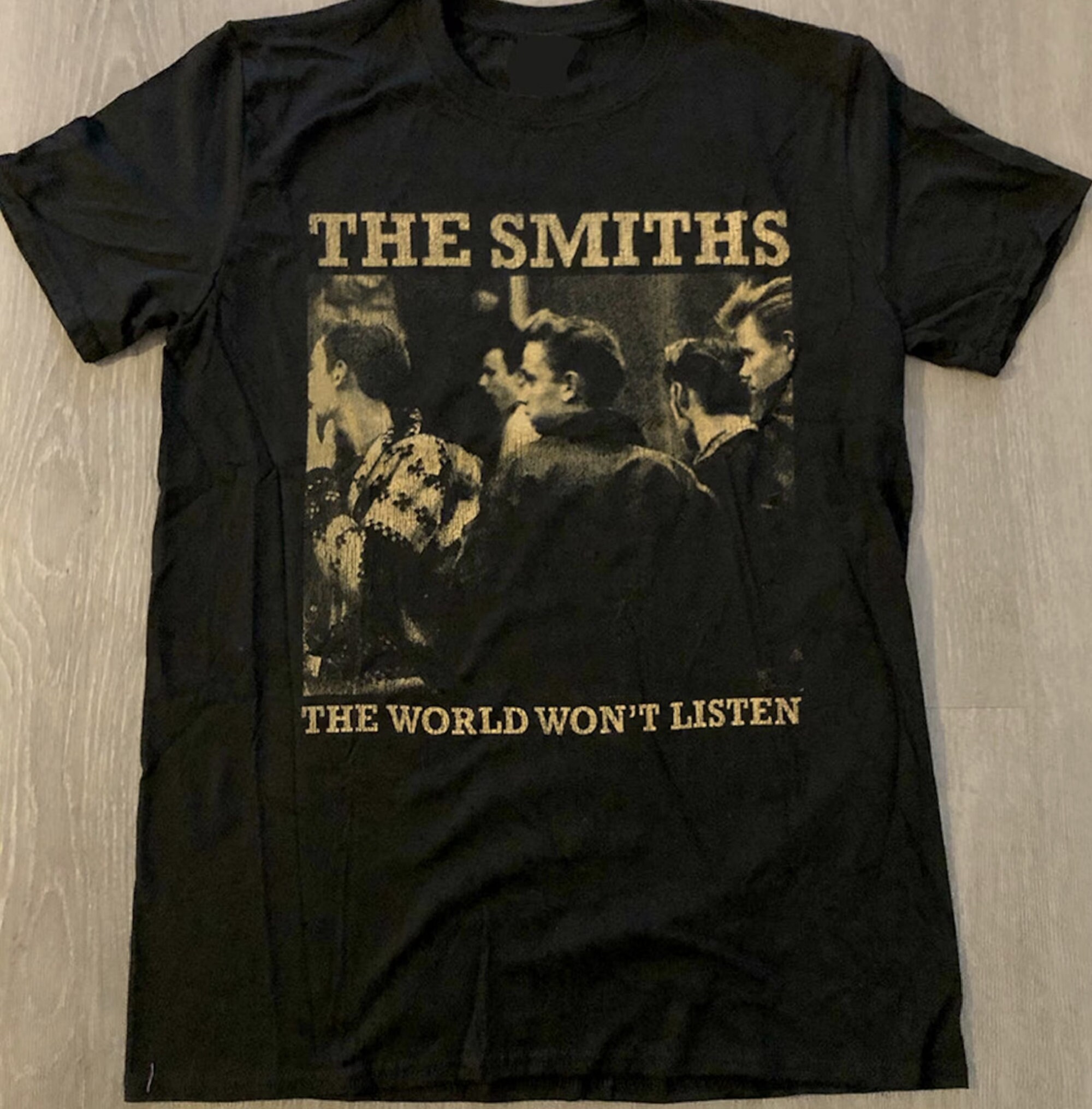Discover The smiths the world world won't listed t-shirt