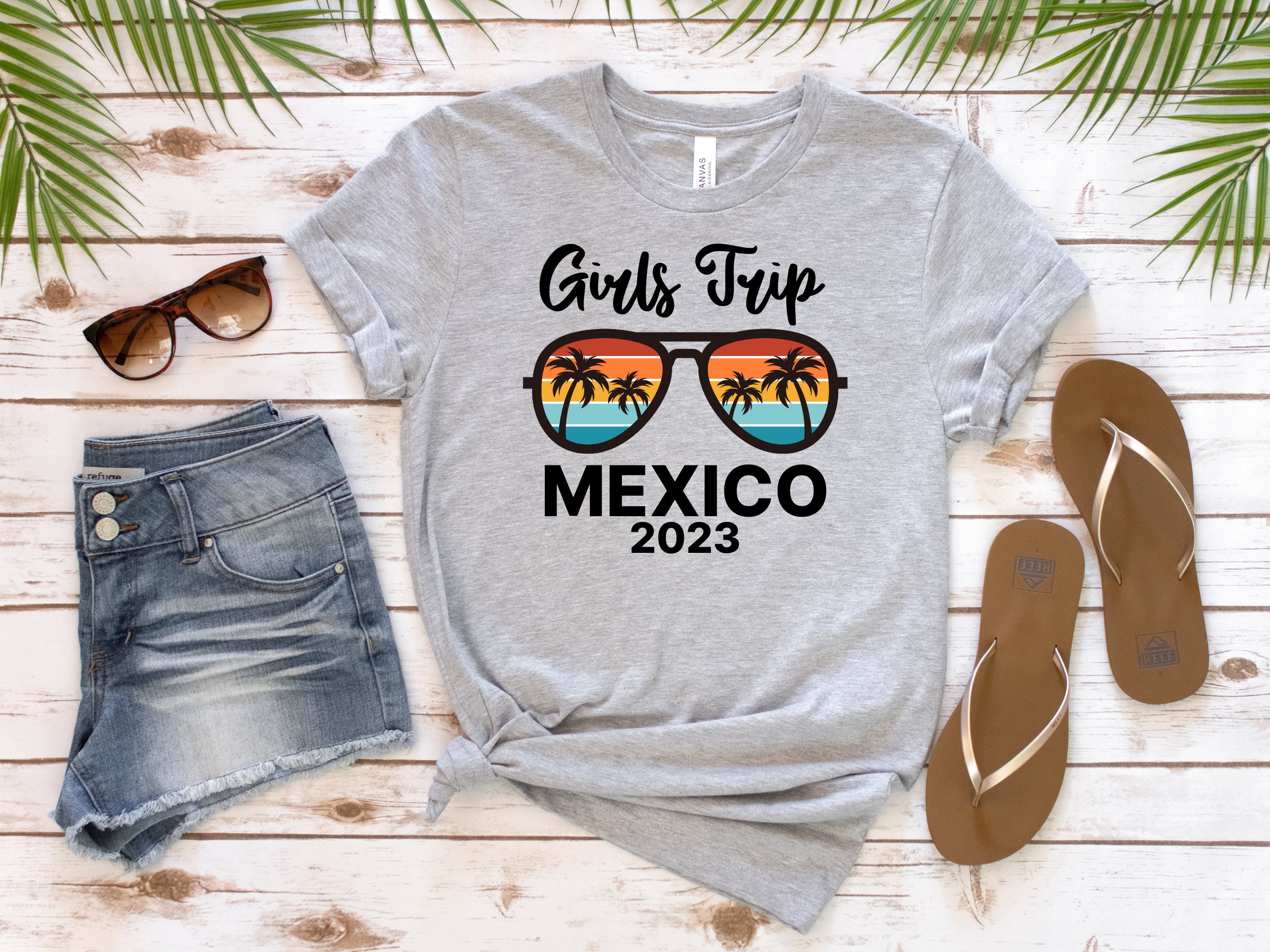 Cancun Mexico Vacation Matching T-Shirt - Family Trip, Sisters Trip Unisex Gift Shirt (Royal, Large) - View #2