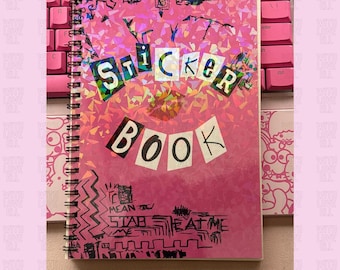 Reusable sticker book with 40 sheets/ 80 pages total