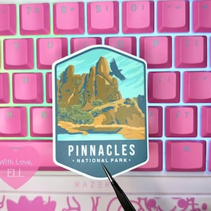 Handmade Vinyl sticker  - "Pinnacles National park "
