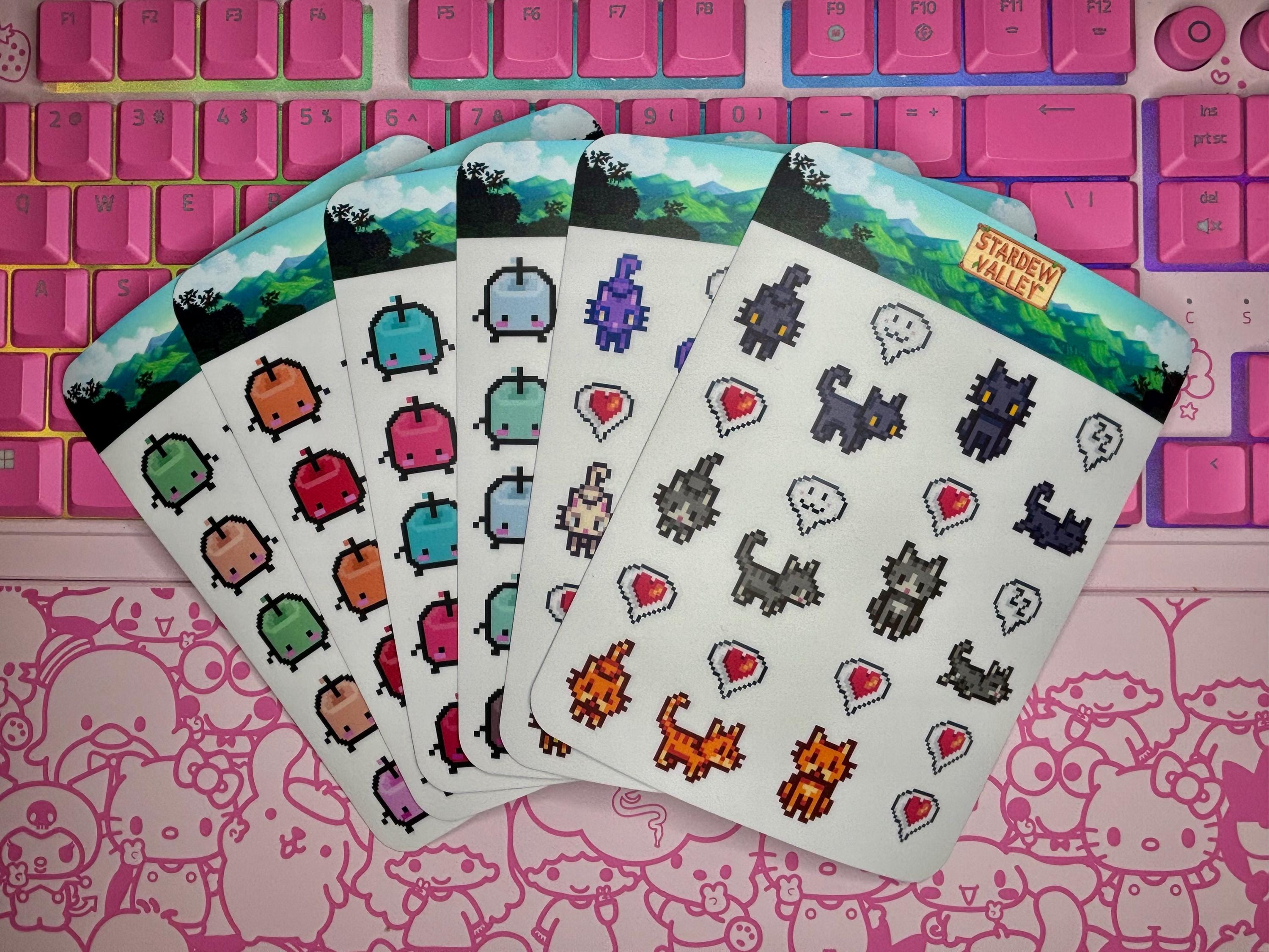 Handmade Stardew valley inspired- Mini sticker sheets