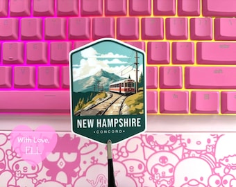 Handmade Vinyl sticker  - "New Hampshire" State