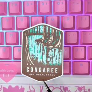 Handmade Vinyl sticker- "Congaree National park "
