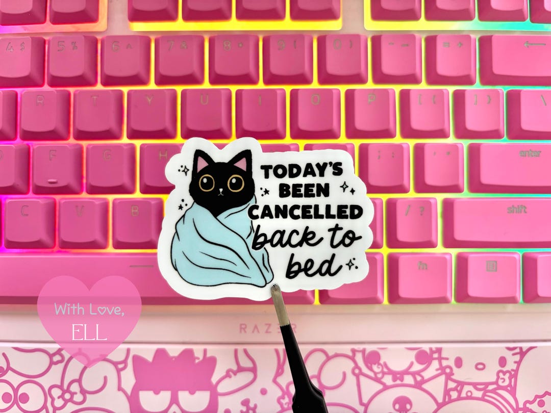 Handmade Vinyl Sticker "today’s Been Cancelled” Etsy