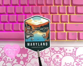 Handmade Vinyl sticker  - "Maryland" State